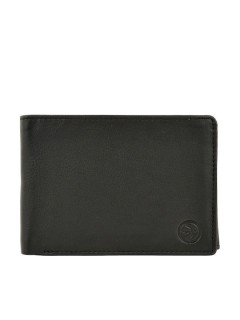 Daston Δερμάτινο Ανδρικό Πορτοφόλι με RFID Μαύρο