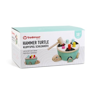 Top Bright Ξύλινο Παιχνίδι Δραστηριοτήτων Hammer Turtle 121097