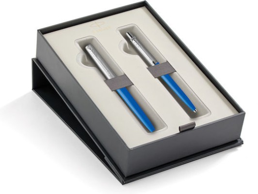 Parker Jotter Original Σετ Στυλό Ballpoint Medium με Πένα Medium Light Blue CT σε Θήκη
