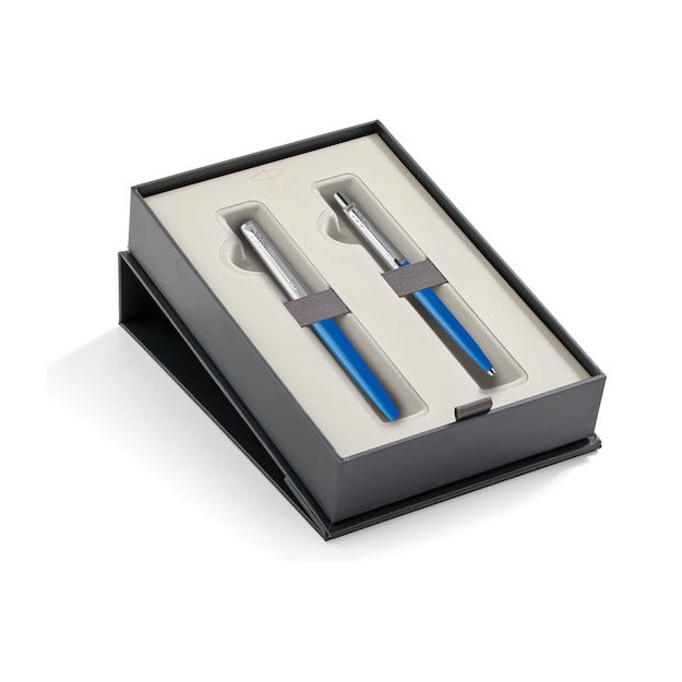 Parker Jotter Original Σετ Στυλό Ballpoint Medium με Πένα Medium Light Blue CT σε Θήκη