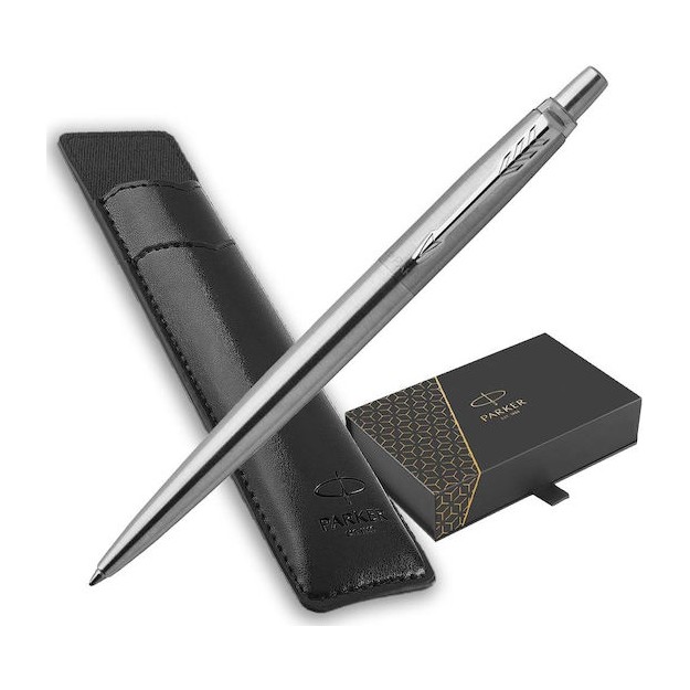 Parker Jotter Core Στυλό Ballpoint Ασημί με Μπλε μελάνι