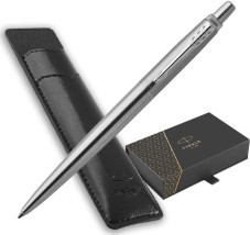 Parker Jotter Core Στυλό Ballpoint Ασημί με Μπλε μελάνι