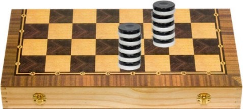 ToyMarkt Τάβλι Ξύλινο με Πούλια 30x30cm