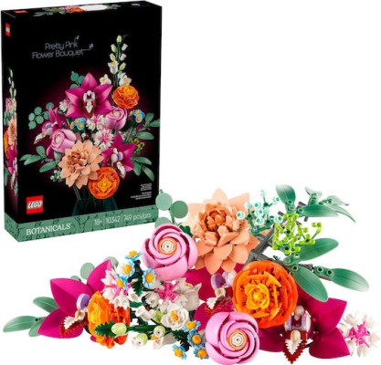 LEGO Botanical Collection Pretty Pink Flower Bouquet για 18+ Ετών 749τμχ