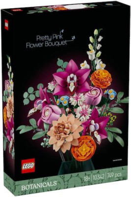 LEGO Botanical Collection Pretty Pink Flower Bouquet για 18+ Ετών 749τμχ