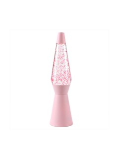 I-Total Διακοσμητικό Φωτιστικό Lava Lamp Glitter Ροζ XL2983