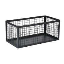 ESTIA ΚΑΛΑΘΙ ΑΠΟΘΗΚΕΥΣΗΣ & ΟΡΓΑΝΩΣΗΣ CAGE ΜΕΤΑΛΛΙΚΟ 30x15.5x13cm ΜΑΥΡΟ