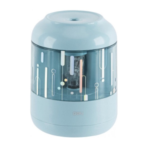 Deli Πλαστική Ηλεκτρική Ξύστρα Μπλε Βαρελάκι