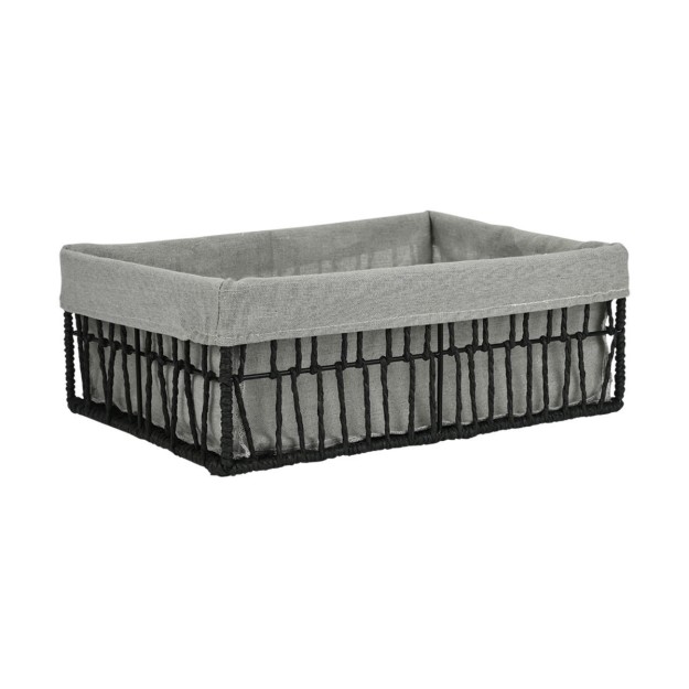 ESTIA ΚΑΛΑΘΙ ΑΠΟΘΗΚΕΥΣΗΣ & ΟΡΓΑΝΩΣΗΣ NEST 36×27×13cm ΜΑΥΡΟ