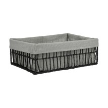 ESTIA ΚΑΛΑΘΙ ΑΠΟΘΗΚΕΥΣΗΣ & ΟΡΓΑΝΩΣΗΣ NEST 36×27×13cm ΜΑΥΡΟ