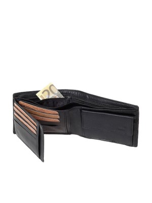 Lavor 1-3815 Δερμάτινο Ανδρικό Πορτοφόλι Μαύρο με RFID