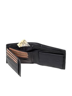 Lavor 1-3815 Δερμάτινο Ανδρικό Πορτοφόλι Μαύρο με RFID