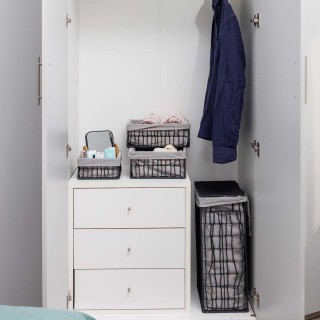 ESTIA ΚΑΛΑΘΙ ΑΠΟΘΗΚΕΥΣΗΣ & ΟΡΓΑΝΩΣΗΣ NEST 36×27×13cm ΜΑΥΡΟ