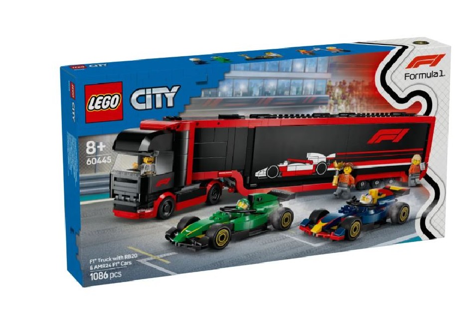 LEGO® CITY: F1® TRUCK WITH RB20 & AMR24 F1® CARS