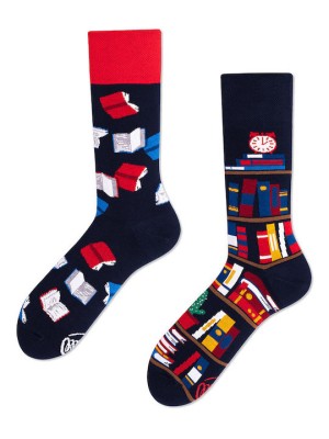 Many Mornings The Book Story Κάλτσες με Σχέδια Πολύχρωμες