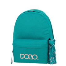 Polo Original Scarf Σχολική Τσάντα Πλάτης Τιρκουάζ/Ροζ 9-01-135-5638