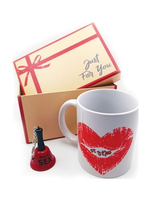 Δωρόσημο Σετ Κούπα με Μπρελόκ για Ζευγάρια