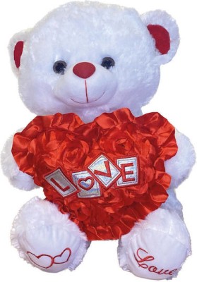 Δωρόσημο Λούτρινο Αρκουδάκι Αγίου Βαλεντίνου 35 εκ.