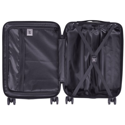 CAT Rockford Βαλίτσα Ταξιδίου Καμπίνας Σκληρή Μαύρη με 4 Ρόδες Ύψους 55εκ. 84683-01