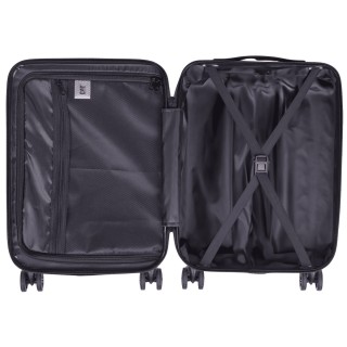 CAT Rockford Βαλίτσα Ταξιδίου Καμπίνας Σκληρή Μαύρη με 4 Ρόδες Ύψους 55εκ. 84683-01