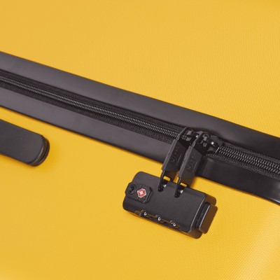 CAT Rockford Βαλίτσα Ταξιδίου Καμπίνας Σκληρή Κίτρινη με 4 Ρόδες Ύψους 55εκ. 84683-42