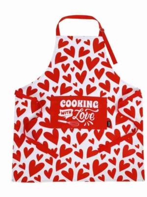 Total Gift Ποδιά Κουζίνας με Καρδιές XL2561