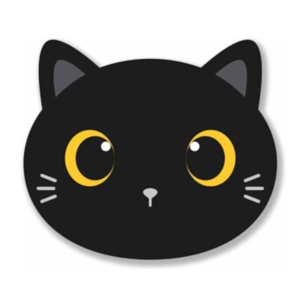 I-Total Mouse Pad Black Cat XL2552K