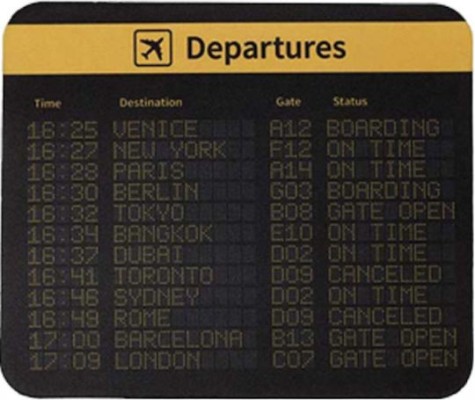 I-Total Mouse Pad Departures XL2552A
