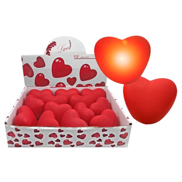 Καρδιά Όρθια με φως 6,5x5,5cm