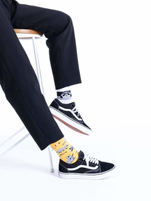 Many Mornings Raccoon Bandit Κάλτσες με Σχέδια Πολύχρωμες