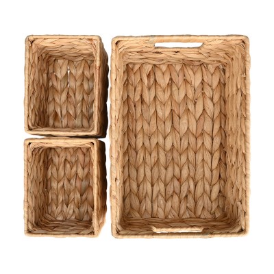 ESTIA ΚΑΛΑΘΙΑ ΑΠΟΘΗΚΕΥΣΗΣ & ΟΡΓΑΝΩΣΗΣ FLORANA ΣΕΤ 3 ΤΜΧ. 30x20x14cm - 2x 15x11x12cm