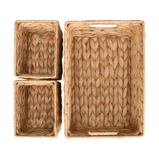 ESTIA ΚΑΛΑΘΙΑ ΑΠΟΘΗΚΕΥΣΗΣ & ΟΡΓΑΝΩΣΗΣ FLORANA ΣΕΤ 3 ΤΜΧ. 30x20x14cm - 2x 15x11x12cm