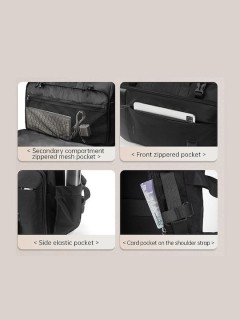 Tigernu T-B9815 Αδιάβροχη Τσάντα Πλάτης για Laptop 17" σε Μαύρο χρώμα