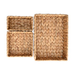 ESTIA ΚΑΛΑΘΙΑ ΑΠΟΘΗΚΕΥΣΗΣ & ΟΡΓΑΝΩΣΗΣ FLORANA ΣΕΤ 3 ΤΜΧ. 36×26×10cm - 20×20×8.5cm - 20×11×8.5cm