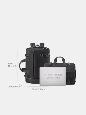 Tigernu T-B9815 Αδιάβροχη Τσάντα Πλάτης για Laptop 17" σε Μαύρο χρώμα