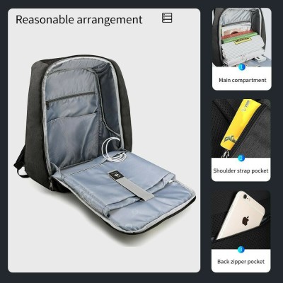 Tigernu T-B3615B Τσάντα Πλάτης για Laptop 15.6" σε Μαύρο χρώμα