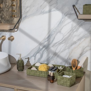 ESTIA ΚΑΛΑΘΙΑ ΟΡΓΑΝΩΣΗΣ OLIVE SERIES 26x13x9cm ΛΑΔΙ 3 ΤΕΜ.