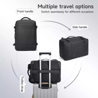 Tigernu T-B9990 Αδιάβροχη Τσάντα Πλάτης για Laptop σε Μαύρο χρώμα