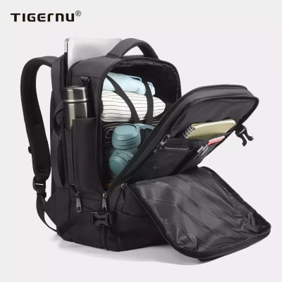 Tigernu T-B9990 Αδιάβροχη Τσάντα Πλάτης για Laptop σε Μαύρο χρώμα