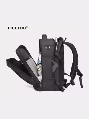 Tigernu T-B9990 Αδιάβροχη Τσάντα Πλάτης για Laptop σε Μαύρο χρώμα