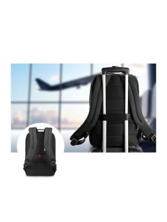 Tigernu T-B3905 Αδιάβροχη Τσάντα Πλάτης για Laptop 19" σε Μαύρο χρώμα