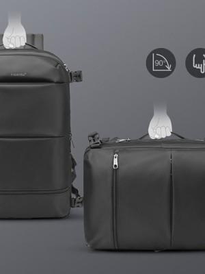 Tigernu T-B9831 Αδιάβροχη Τσάντα Πλάτης για Laptop 17" σε Μαύρο χρώμα