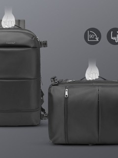 Tigernu T-B9831 Αδιάβροχη Τσάντα Πλάτης για Laptop 17" σε Μαύρο χρώμα