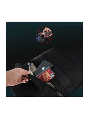 Tigernu T-B3906 Υφασμάτινο Σακίδιο Πλάτης με Θύρα USB Μαύρο