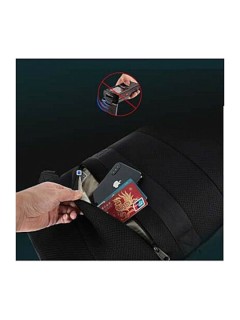 Tigernu T-B3906 Υφασμάτινο Σακίδιο Πλάτης με Θύρα USB Μαύρο