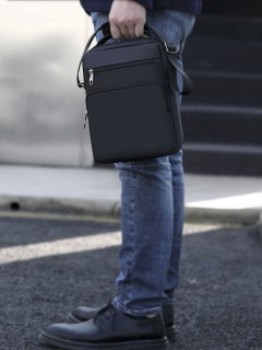 Tigernu T-L5200 Ανδρική Τσάντα Ώμου / Χιαστί σε Γκρι χρώμα