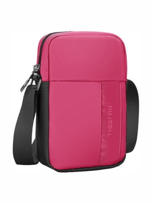 Tigernu T-L8135 Ανδρική Τσάντα Ώμου / Χιαστί σε Ροζ χρώμα