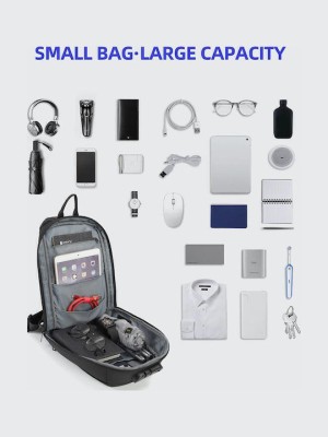 Tigernu Ανδρική Τσάντα Ώμου / Χιαστί Μαύρη T-S8102