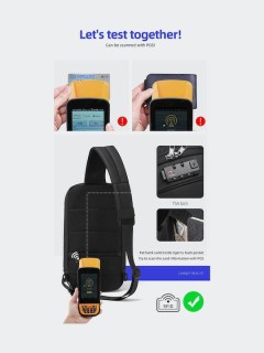 Tigernu Ανδρική Τσάντα Ώμου / Χιαστί Μαύρη T-S8102