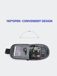 Tigernu Ανδρική Τσάντα Ώμου / Χιαστί Μαύρη T-S8102